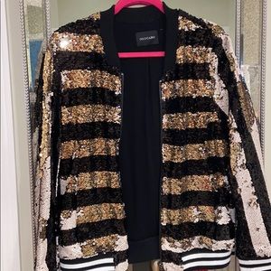 💛🖤Black & Gold sequin Jacket 💛🖤MARDI Gras